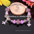 Fashion European Style Charm Beaded Bracelet, Multicolor Murano Glass Bracelet Wholesale